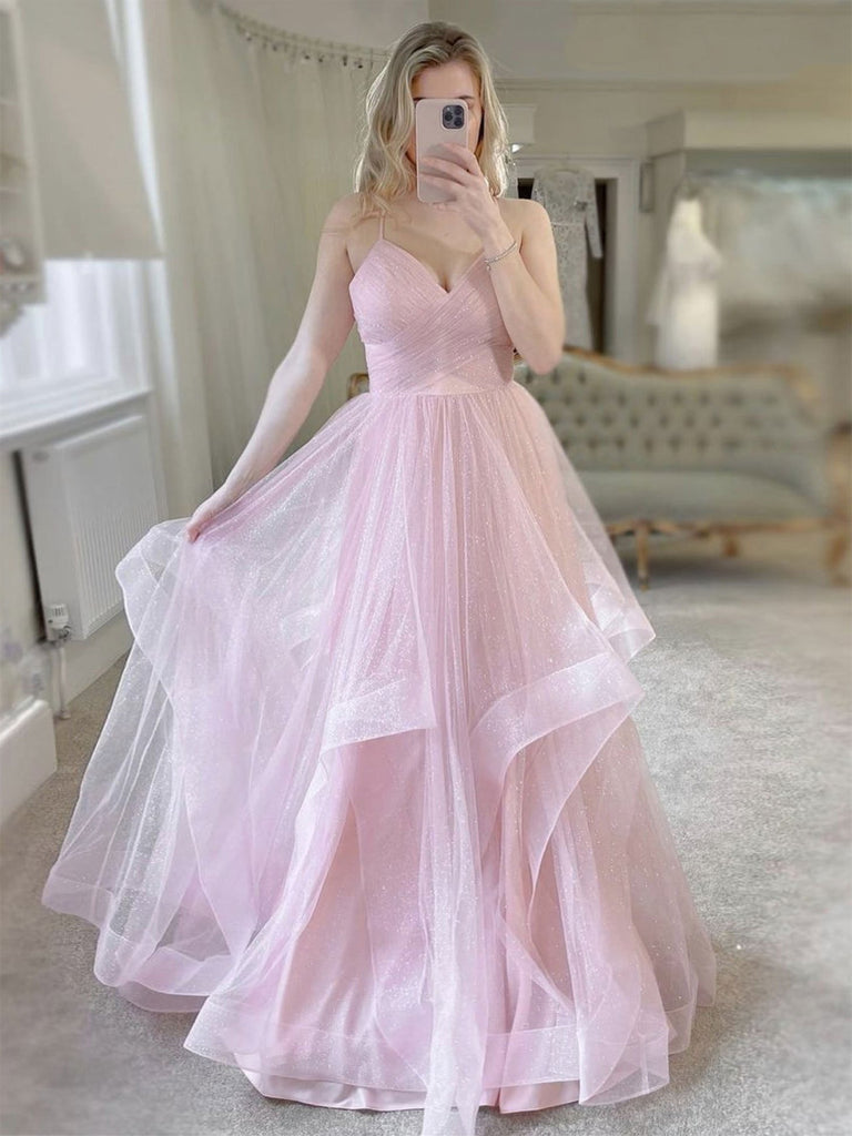 light pink ball dress